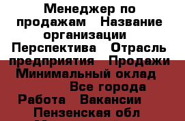 Менеджер по продажам › Название организации ­ Перспектива › Отрасль предприятия ­ Продажи › Минимальный оклад ­ 30 000 - Все города Работа » Вакансии   . Пензенская обл.,Мокшанский р-н